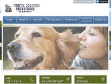 Tablet Screenshot of ncvcvet.com